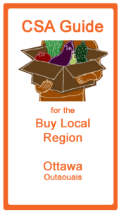 CSA Farm Guide for the Buy Local Region Ottawa Outaouais
